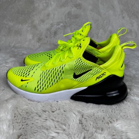 Nike Air Max 270 Volt Neon Yellow Green Men's Running Shoes Size 10.5 US - Picture 5 of 9